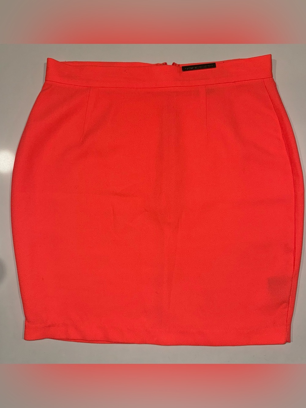 Kardashian Kollection Neon Coral Mini Skirt